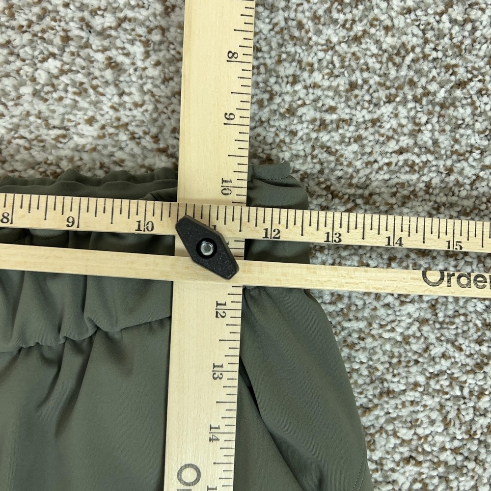 Lululemon Pants Womens 4 Green Stretch Jogger High Rise Pockets Workout Gym - Picture 4 of 10